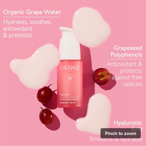 Purchased in France! Caudalie VinoHydra Hyaluronic Serum-Brand new in box - Picture 2 of 3